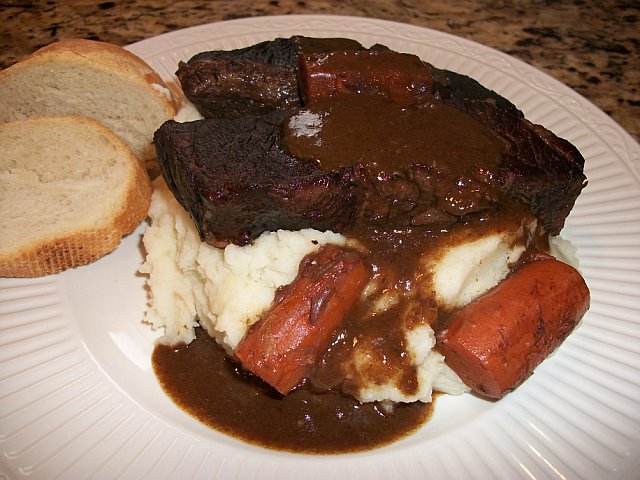Braised Short Ribs. Braised Beef Ribs served with